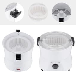 Elektrische Aardappelschilmachine - Automatische Schilmachine - Snel Groenten Schillen - 85W Pure Koper Motor - 0.8 kg Capaciteit - Wit — thumbnail 5