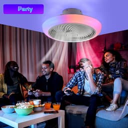 50W Slimme Plafondventilator met LED-Licht en RGB - 6 Snelheden - App en Afstandsbediening - Stil - Geschikt voor Slaapkamer en Woonkamer. — thumbnail 4