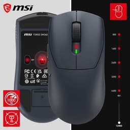 MSI FORGE GM340 WIRELESS NAVY – Gamingmuis – Draadloos RF - Bluetooth – Optisch – 12.000 DPI — thumbnail 3