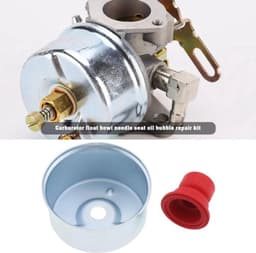 Dailygoods- Carburateur Reparatieset - 2x Vlotterbak - 2x Naald Zitting Kit - 2x Primer Lamp - Roestvrij Staal/Rubber - Compatibel met Tecumseh - Carburettorset — thumbnail 3