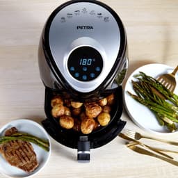 SnelShoppen - Airfryer 4,5 Liter met Antiaanbaklaag, Timer 30 Min, 7 Kookfuncties, Aanraakbediening, Weinig Tot Geen Olie, Snel Koken, 1300 W — thumbnail 2