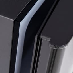 1 koel-vriescombinatie, 60 liter capaciteit zwarte koelkast met dubbele deur, stille vrijstaande koelkast met 7 temperatuurstanden voor woonkamer of kantoor — thumbnail 4