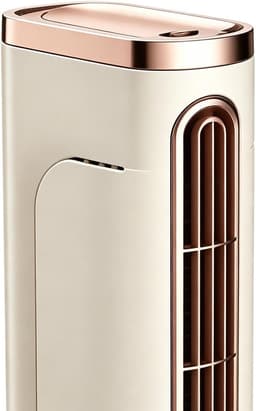 Ulisem - Torenventilator - Bladloos - USB Oplaadbaar - Compact Draagbaar - Voor Slaapkamer Auto Reizen Kamperen Caravan Garage Werkplaats Keuken Slaapzaal - Laag Geluidsniveau - Verstelbare Luchtstroom - Binnen‑ En Buitengebruik - Wit — thumbnail 2