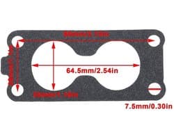 Carburateurpakking - 2 stuks - Compatibel met Kawasaki FH601V/FS641V/FS680V/FH721V - OEM 11060-7024 - Afdichtingsmateriaal - Hoogwaardige kwaliteit - Motorpakking