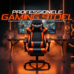 Gaming Stoel – Comfortabele Gamer Chair – Zwart/Rood – Verstelbaar — thumbnail 5