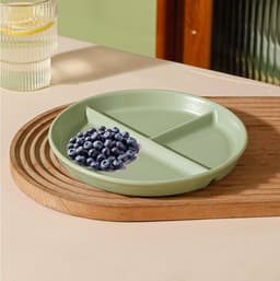 Lunchborden 2Pcs - Verdeeld Keramisch - Magnetron en Vaatwasserbestendig - Voor Volwassenen en Kinderen - ShopVlot — thumbnail 5