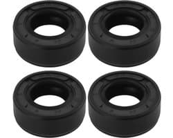 Olieafdichting 4 Stuks - Nitrilrubber - 12x22x9 mm - Geschikt voor Grasmaaier/Auto/Motorfiets/Truck - Zwart - Eenvoudig te Installeren - Keerring