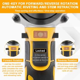 Solidchoice - Draadloze RIVET Gun met LED Licht en 60 Rivets — thumbnail 3