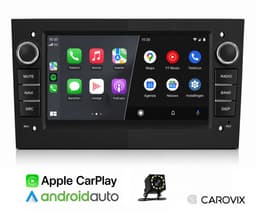 Carovix® Autoradio - Draadloos Apple Carplay & Android Auto - Geschikt voor Opel Astra H Corsa C & D Agila Combo Antara Vectra Zafira Meriva Vivaro Tigra - Navigatiesysteem - Bluetooth - USB - 7 Inch HD Touchscreen - Achteruitrijcamera — thumbnail 1