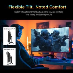 KTC H32S17 32" Gaming Monitor - Curved - QHD 2560×1440 - HVA - 180Hz - HDR10 - 1ms MPRT - Zwart — thumbnail 3