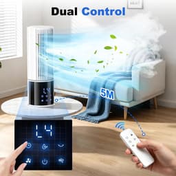 Luchtkoeler Aircooler 6-in-1 - Draagbare Ventilator met Mistfunctie - Timer - 3 Snelheden - Oscillatie — thumbnail 2