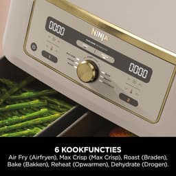 Airfryer 9,5 Liter Dual Zone – Dubbele Heteluchtfriteuse met 2 Lades – 6-in-1 Functie – Vaatwasmachinebestendig – 2470W — thumbnail 3