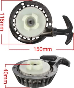 Pull Starter - Trekstarter - Easy Pull Start Trekstarter - Universele Handstarter - voor Mini Dirt Bike en Pocketbike - Trekstart Mechanisme - Geschikt voor Quad en Mini ATV - Zwart — thumbnail 2