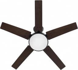 Stille plafondventilator met ledverlichting – 107 cm – 5 omkeerbare bladen – dimbare ledlamp van 18 W – 6 snelheden – zomer-/wintermodus – timer, geheugen, afstandsbediening – ideaal voor de woonkamer en de slaapkamer — thumbnail 1