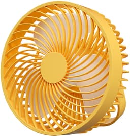 Campingventilator met verlichting, oplaadbare USB-bureauventilator, draagbare kleine ventilator voor in de tent — thumbnail 1
