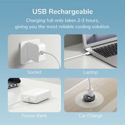Kleine handventilator met USB-oplaadfunctie — thumbnail 4