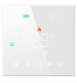 Slimme Thermostaat - Temperatuurregelaar App - Comfort Verhoging - Wekelijks Programmeerbaar - 16A Belasting - Zwart — thumbnail 1