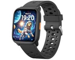 Smartwatch Kinderen – Geen App Nodig – Stopwatch – Stappen – Zwart