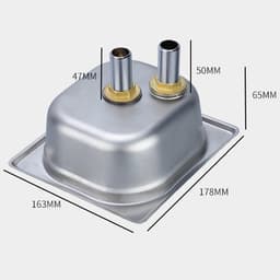 Glazen Spoeler - Automatische Bekerspoeler - Snel Glazen Reinigen - 360 Graden Spoelen - 178x163x65mm - Zilver — thumbnail 5
