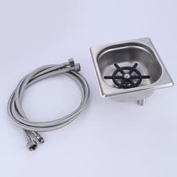Glazen Spoeler - Automatische Bekerspoeler - Snel Glazen Reinigen - 360 Graden Spoelen - 178x163x65mm - Zilver — thumbnail 3