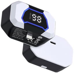 PS5 Controller Powerbank – draadloze oplader - Voor DualSense & DualSense Edge – Met 2 Ophanghaken voor controller en headset — thumbnail 1