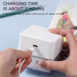 Bureau Stofzuiger - Draadloze Bladblazer - Bureau Reinigen - USB Oplaadbaar - 7x7x7 cm - Zwart — thumbnail 2