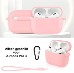 Studio Air® Airpods Hoesje Pro 3 Siliconen Case - Roze - Hooked - Soepel Airpod Hoesje voor Airpods Pro 3 (model 2025) — thumbnail 3