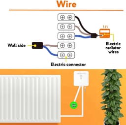 Slimme Thermostaat - Radiatorregelaar Programmeerbaar - Energie Besparen - Zigbee Compatibel - 13 x 11 x 7 cm - Wit — thumbnail 3