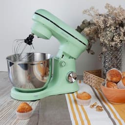 Kneedmachine voor Bakwaren - Keukenmachine Mixer - Zelf Bakken - 1500 Watt Vermogen - 5 Liter Kom - Mint — thumbnail 4