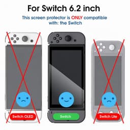 Sounix Screenprotector voor Nintendo Switch 1 - 3 Stuks Gehard Glas - Tempered Glass met Montageframe - Krasbestendige Schermbeschermer — thumbnail 4