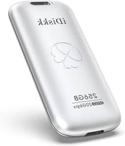 Externe SSD - Draagbare Opslag - Snelle Data Transfer - USB 3.2 Gen 2x2 - 256 GB - Zilverkleurig — thumbnail 1