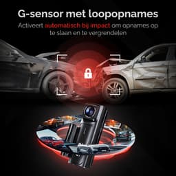 Camsy K803 Dual Dashcam voor auto - 4K & 1080p - Voor en achter Camera - WiFi en Gps - 3,59 inch LCD met App - Sony Sensor - Nachtzicht - Parkeerbewaking - G Sensor - Loop opname — thumbnail 2