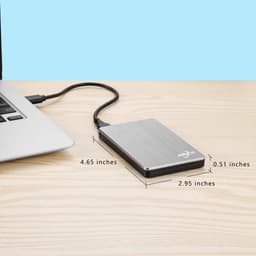 Externe Harde Schijf - Draagbare Opslag - Bestanden Opslaan - Plug en Play - 250 GB - Grijs — thumbnail 4