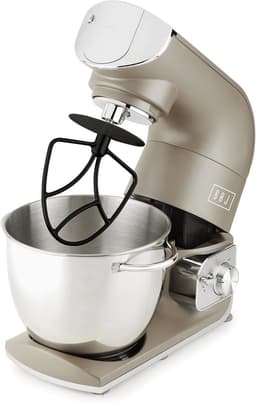 Keukenmachine - Mixer Deegmaker - Bakken en Koken - Volledig Metalen Motor - 5.5L Kom - Zilver — thumbnail 5