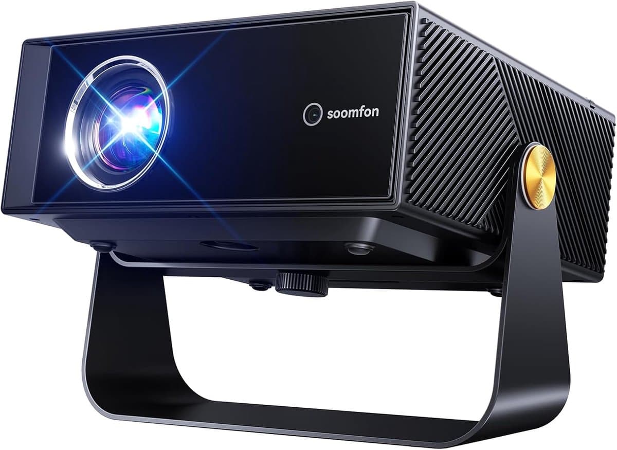 Smart Beamer Full HD 1080p met Netflix – 500 ISO Lumen – Autofocus – 4K Ondersteuning – WiFi en Bluetooth — afbeelding 1
