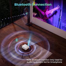 Beamer Full HD 1080P WiFi Bluetooth Mini Projector 12000 Lumen 4K Ondersteuning Draagbaar 300 Inch — thumbnail 3