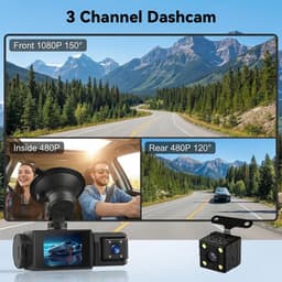 Dashcam met achteruitrijcamera 1080P Full HD - Met WiFi & app - Nachtzicht en parkeerstand - Voor alle voertuigen — thumbnail 2