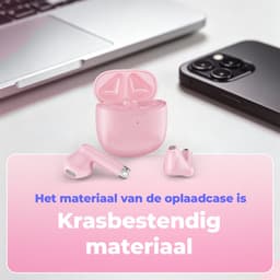 Golden Sound draadloze oordopjes - Bluetooth oordopjes - Draadloze oortjes - Oortjes draadloos - Earpods - Sport oordopjes - Geschikt voor Smartphone & Laptop - Roze — thumbnail 3