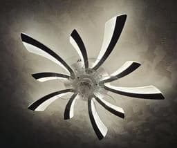 Moderne Plafondventilator met Verlichting - Ø78cm - Dimbaar - 6 Snelheden - Omkeerbaar - Afstandsbediening/App Besturing - Perfect voor Slaapkamer en Woonkamer - Wit — thumbnail 5