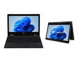 NEC VersaPro 360 - Intel N4120 - 4 GB - 128 GB opslag - 11.6 inch - Windows 11 - Laptop en tablet in 1 - QWERTY