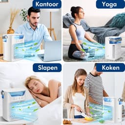 HomeGoodies - Airco - Mobiele airconditioner - Vernevelingsventilator Met Timer - 650 ML - Voor Slaapkamer, Kantoor & Camper — thumbnail 4