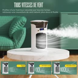 LISM-Draagbare airconditioner met 880 ml gastank, mini draagbare airconditioner, luchtkoeler, draagbare airconditioner Geschikt voor kleine ruimtes, draagbare airconditioner zonder afvoerpijp — thumbnail 2