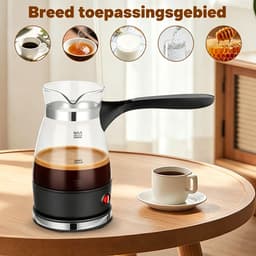 Turkse Koffiezetapparaat - Turkse Koffiekan - Espressomachine - Koffiezetapparaat 500 ml - Voor Turkse Koffie, Espresso en Thee — thumbnail 4
