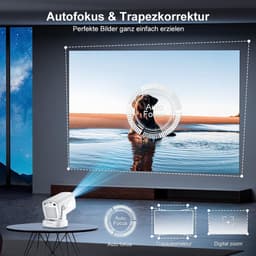 Mini Projector - Draagbaar - WiFi 6 en Bluetooth 5.4 - Full HD 1080p - Voor Thuisgebruik en Buiten — thumbnail 5