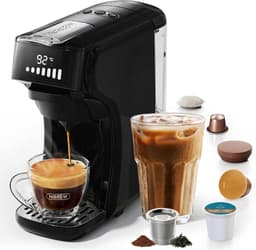 HiBREW H1B - 6 in 1 - Koffiemachine - Koffiezetapparaat - Multifunctioneel voor warm en koud - Kapsulekoffiezetapparaat - Voor Nespresso, Dolce Gusto, ESE & gemalen koffie — thumbnail 1