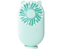 Draagbare mini-ventilator voor reizen en kantoor, oplaadbare USB-bureauventilator met 3 standen voor de zomer
