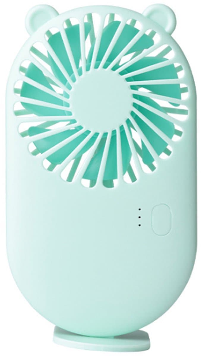 Draagbare mini-ventilator voor reizen en kantoor, oplaadbare USB-bureauventilator met 3 standen voor de zomer — afbeelding 1