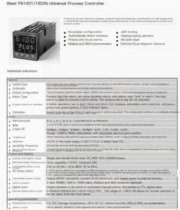 Temperatuurregelaar - Temperatuurmeter - Industriële Toepassing - Robuust Ontwerp - Niet gespecificeerd - Niet gespecificeerd — thumbnail 2