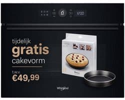 Whirlpool WMW57D-MB Inbouw Combimagnetron 45 cm - 40 Liter - 900W - Hetelucht Oven - Grill - Crispfunctie - Zwart