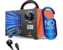 Fokelyi Ozon Generator - Ozonmachine Luchtreiniger 60.000 Mg/u - Geurverwijderaar Kantoor Voor Auto En Huis Tot 300m² - Formaldehyde Verwijderaar Desinfectie Met Timer - Zwart